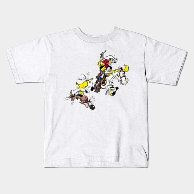 Lucky Luke Kids T-Shirt by Gabriel Pastor Store